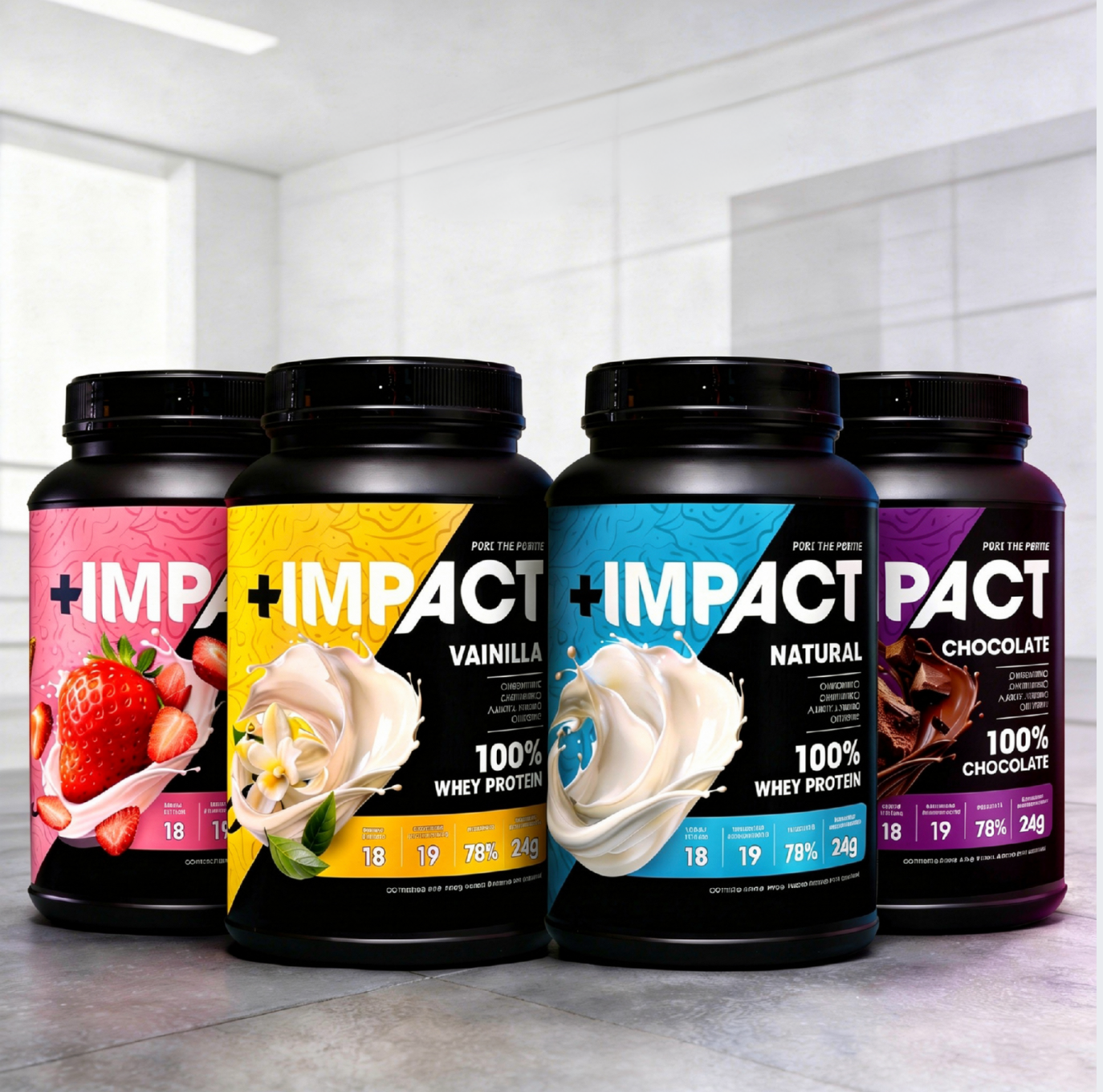 Proteína +IMPACT 100% Whey Protein 1400g
