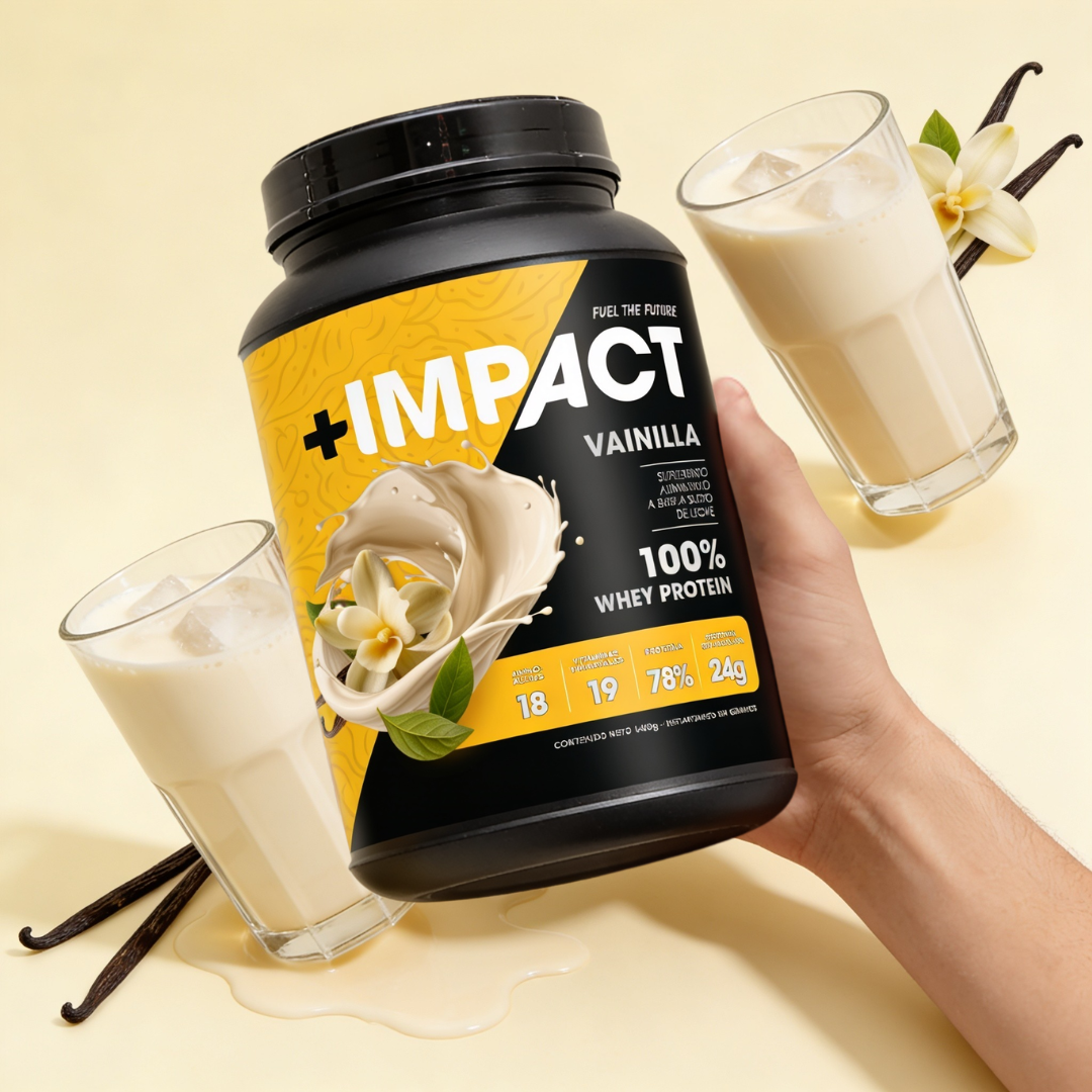 +IMPACT Whey Proteína 100% Suero Sabor Vainilla 1.4 kg
