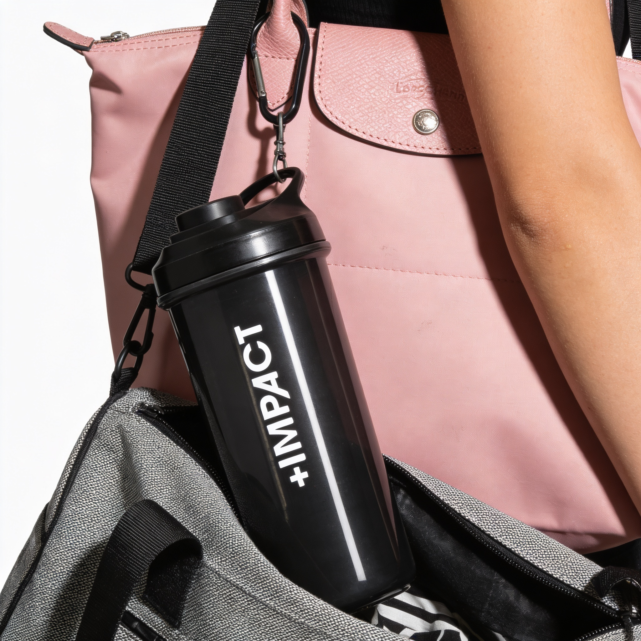 Shaker Negro Shaker Gym 600 Ml Vaso Mezclador