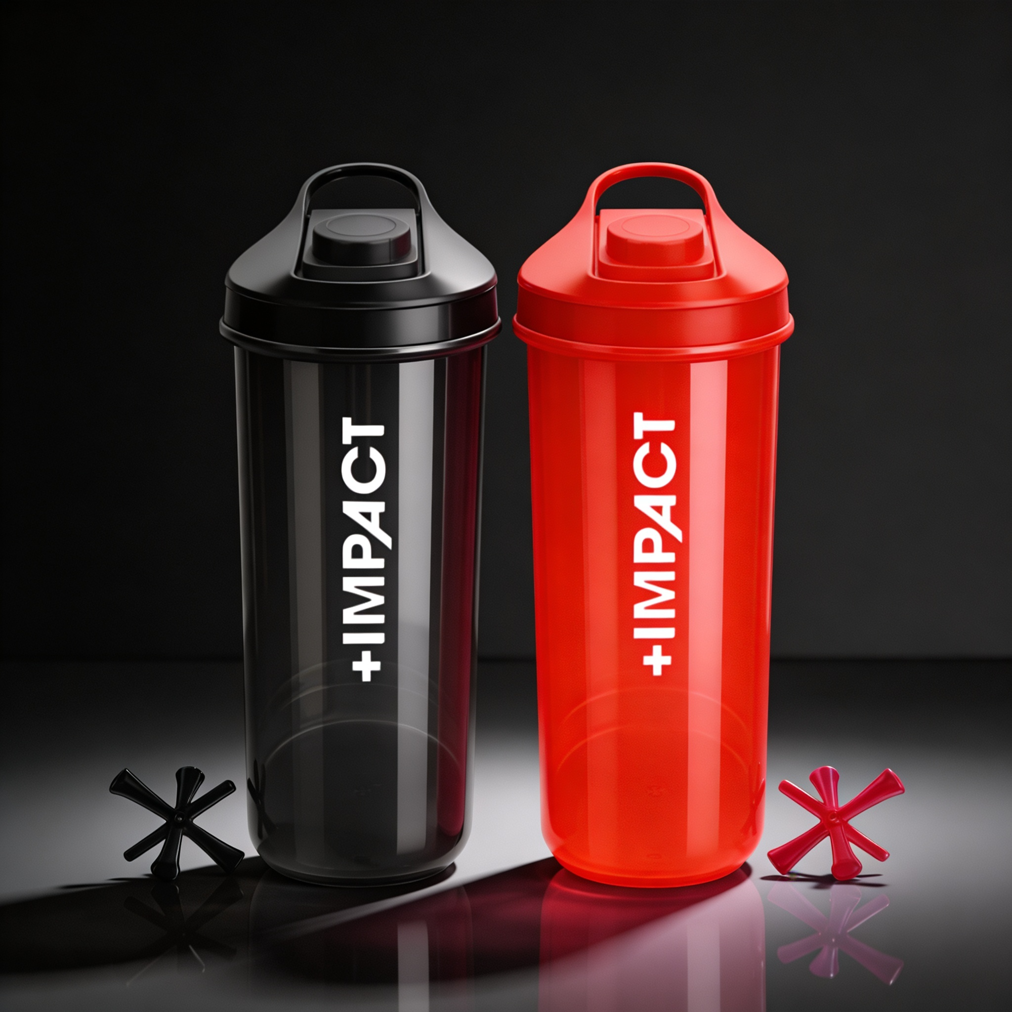 Combo shaker negro y rojo