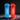 Combo shaker rojo y azul