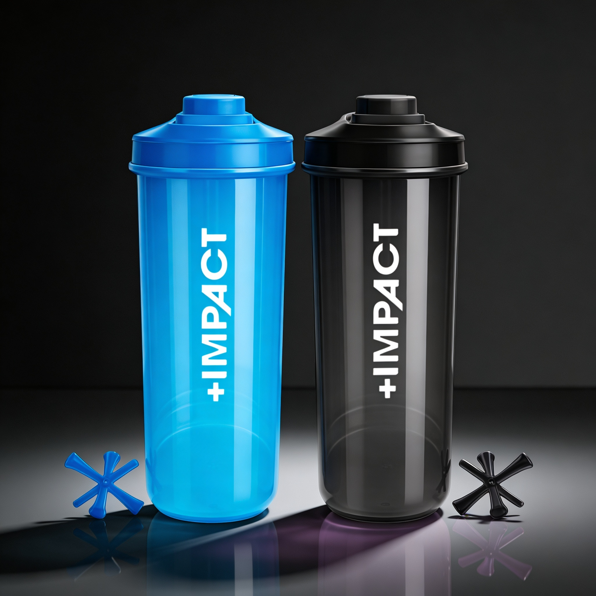 Combo shaker negro y azul