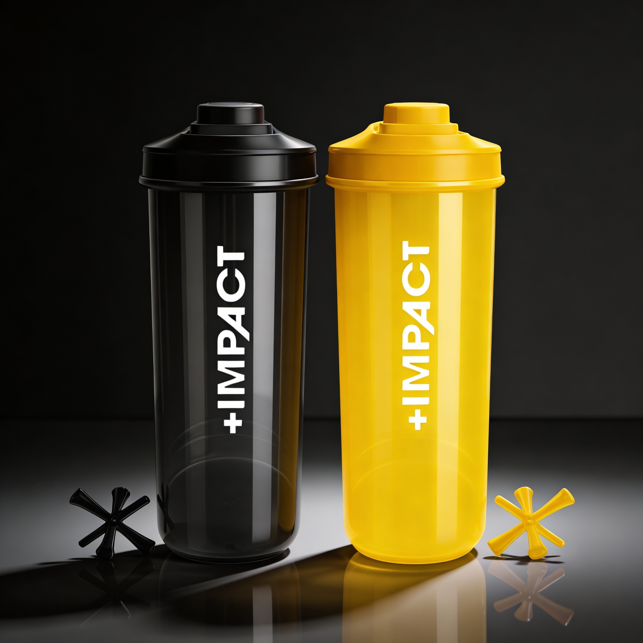 Combo shaker negro y amarillo