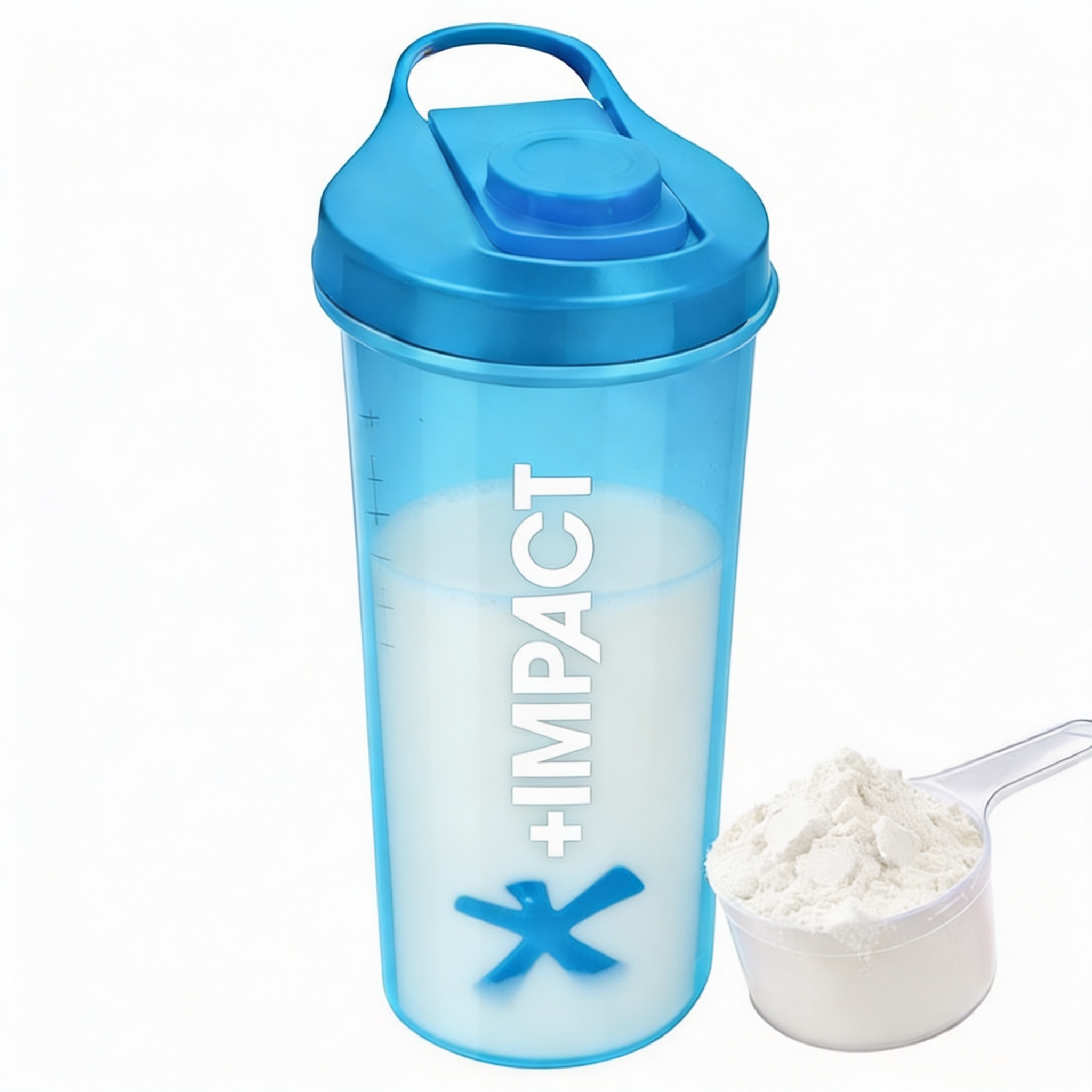 Shaker Azul Gym 600 Ml Vaso Mezclador