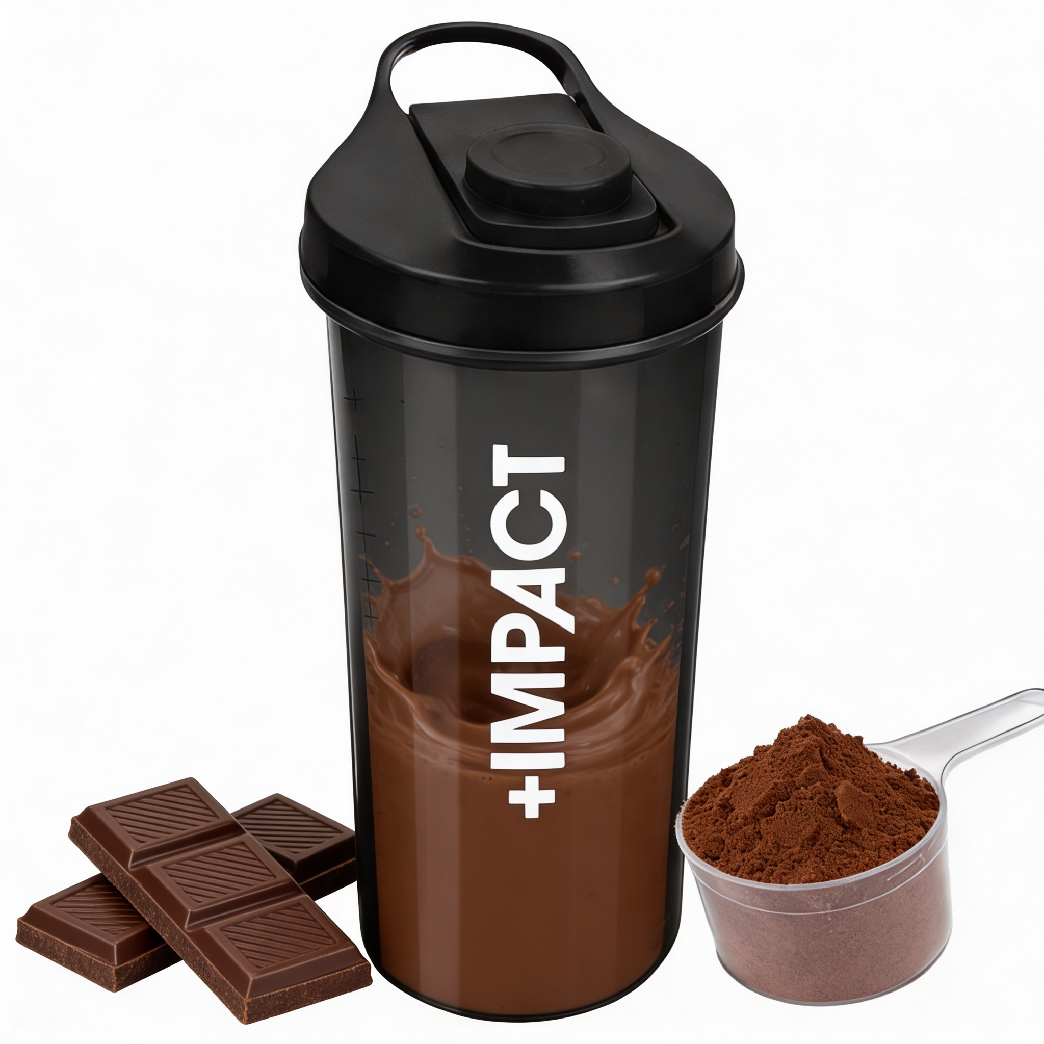 Shaker Negro Shaker Gym 600 Ml Vaso Mezclador