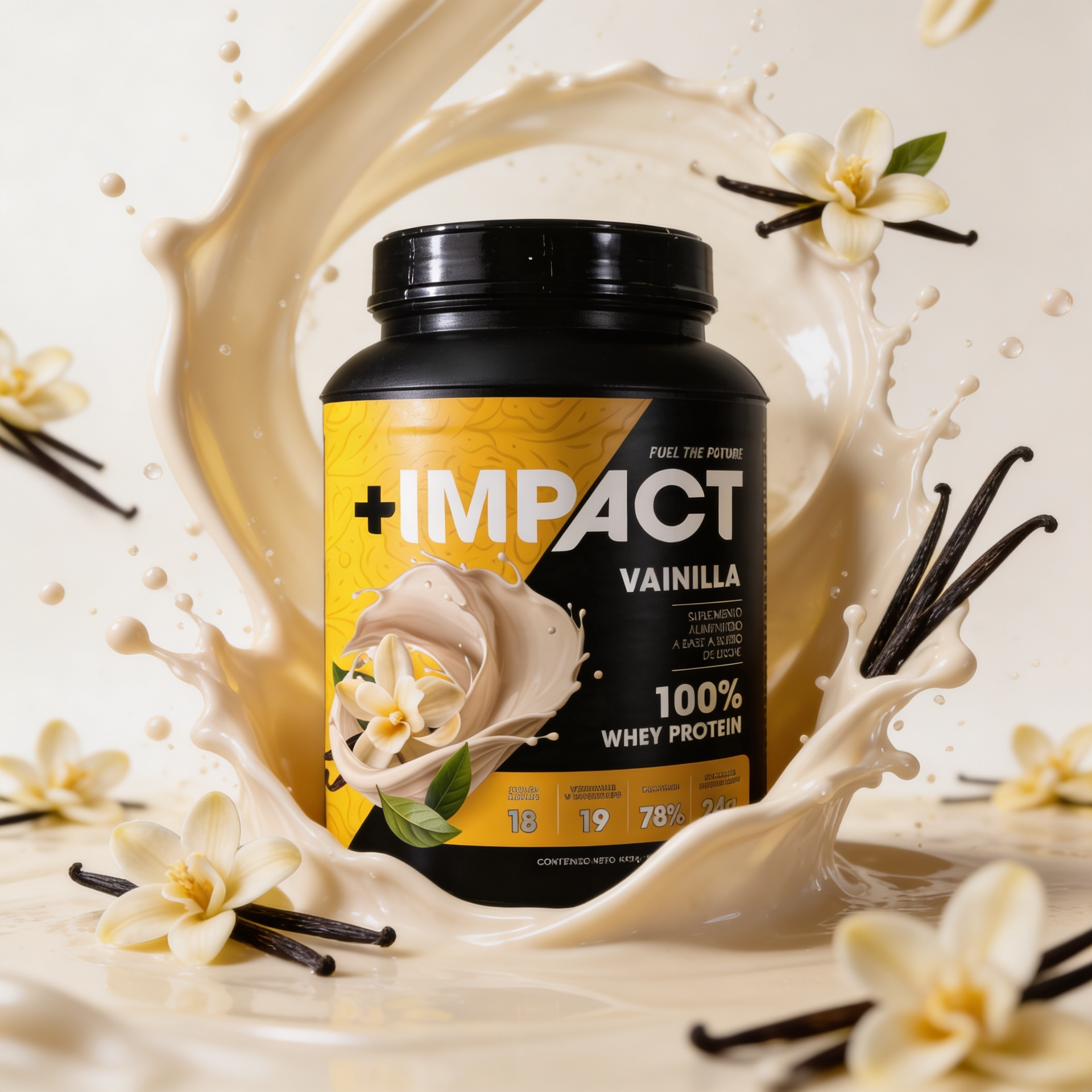 +IMPACT Whey Proteína 100% Suero Sabor Vainilla 1.4 kg
