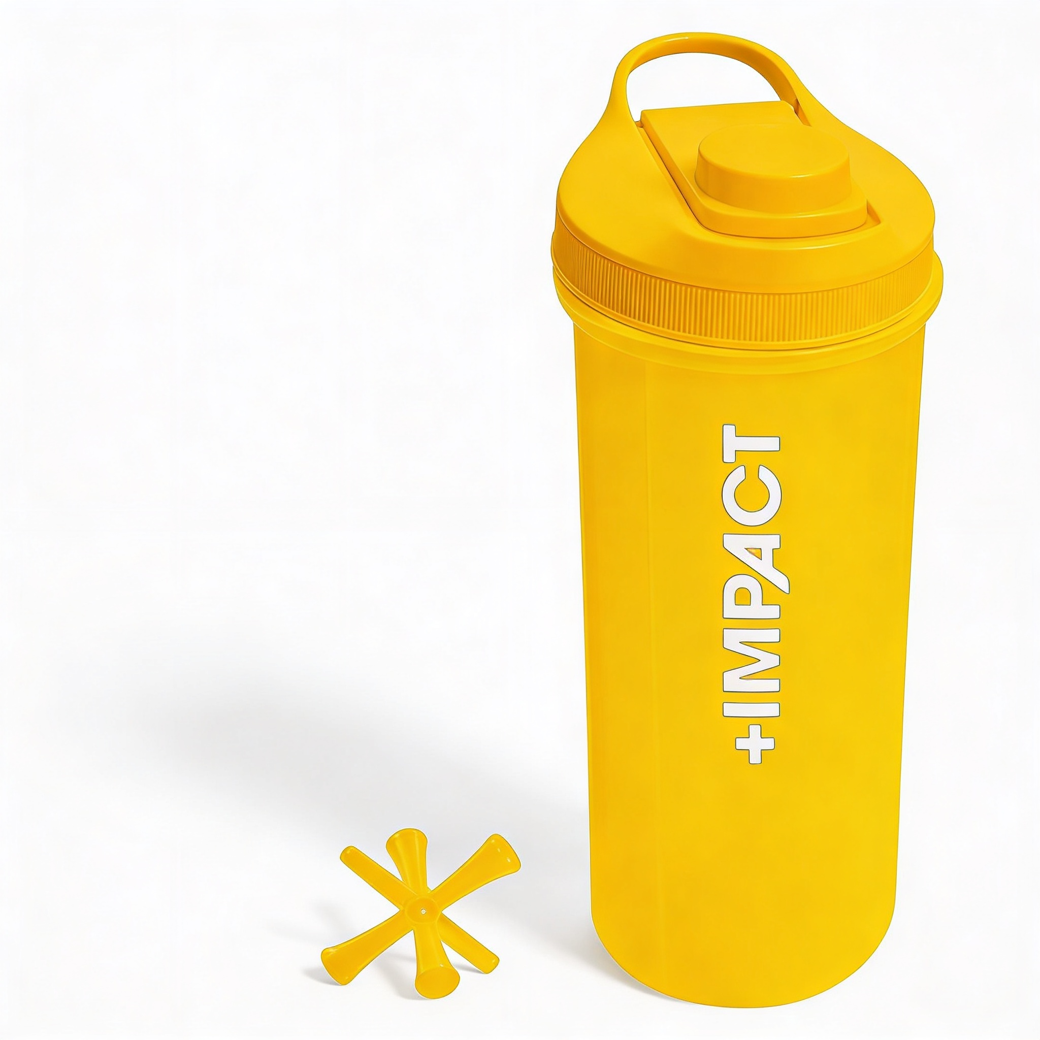 Shaker Amarillo Shaker Gym 600 Ml Vaso Mezclador