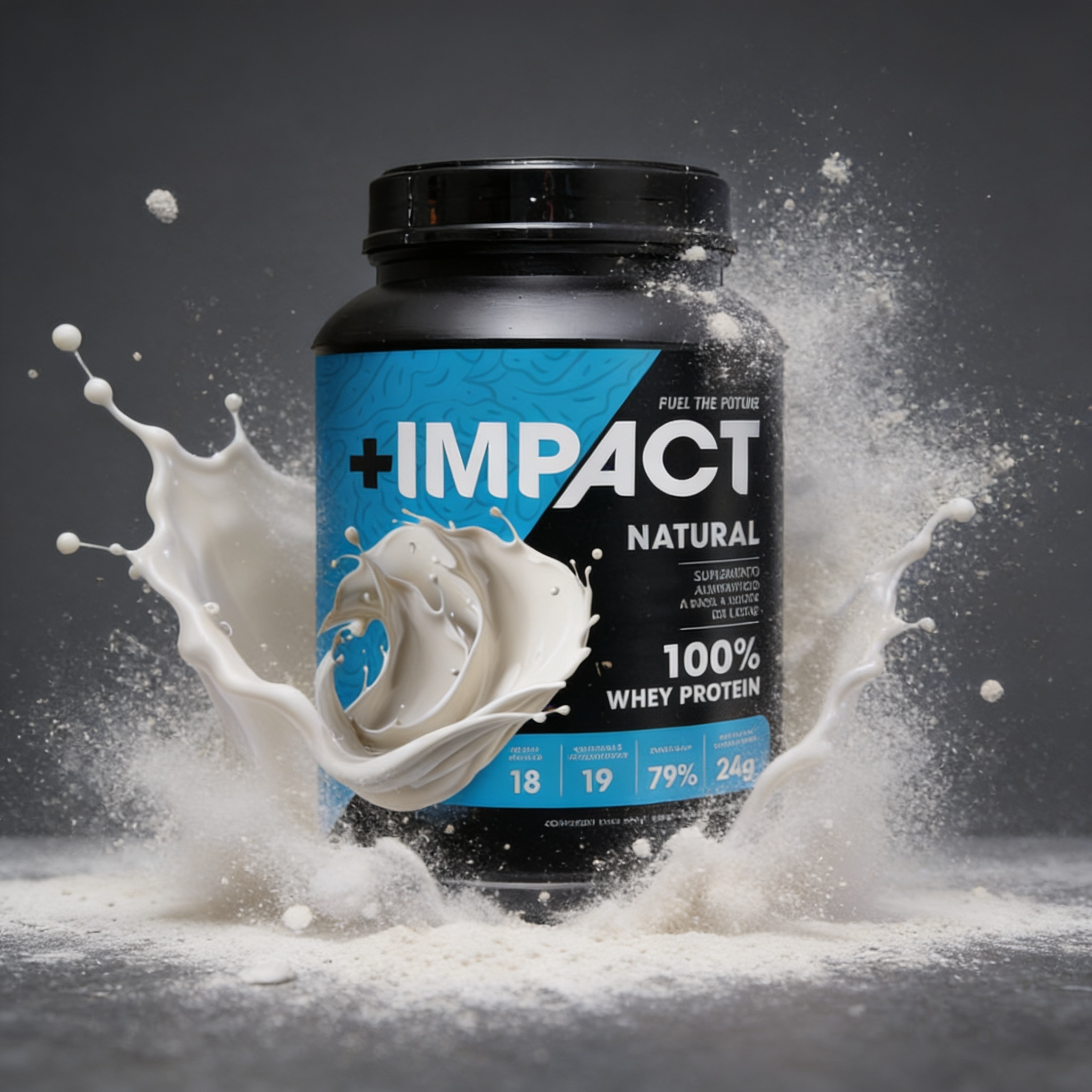 +IMPACT Whey Protein 100% Modelo Pure Sabor Natural 1.4 kg