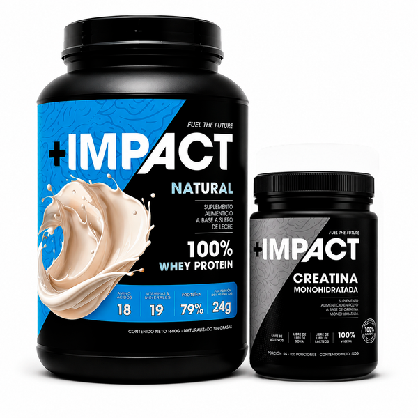 Impact + Whey Protein Natural con Creatina Monohidratada